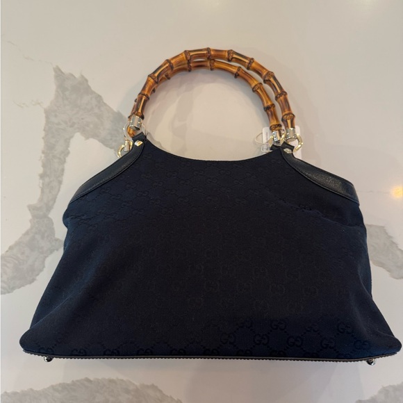 Gucci Black Bag with Bamboo Handle
